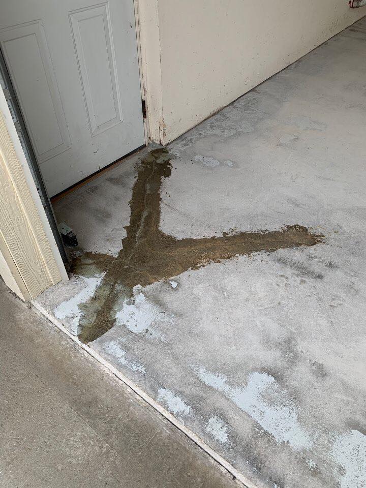 We utilize our Polyurea Repair System (CR Mender) to repair cracks throughout our concrete top layer. This helps to mend our concrete system prior to laying our base coat. It helps to strengthen the concrete and extend the lifetime of our Vinyl Chip System. 