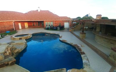 Large Pool Deck & Outdoor Kitchen Flooring